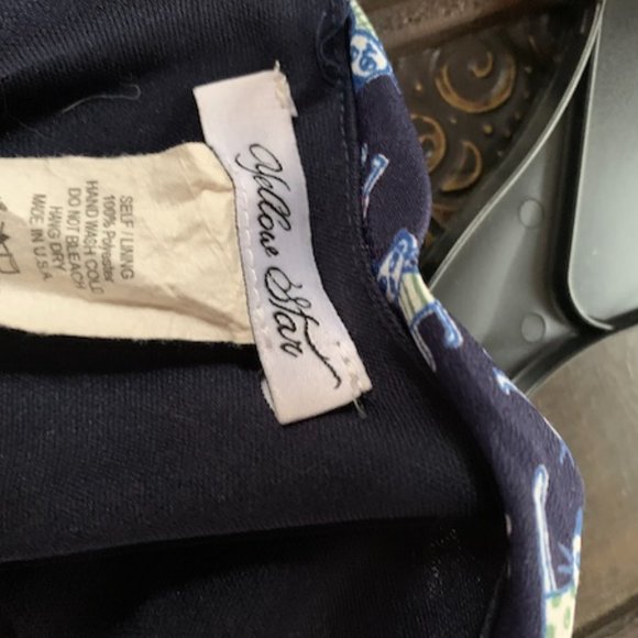 Adorable Blue Kitty Print Dress - Picture 4 of 4